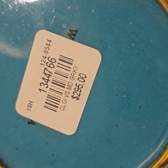 Greek Key Cloisonne Vase, Charcoal, Retail  Price $295.00US, Size Medium - Picture 5 of 12